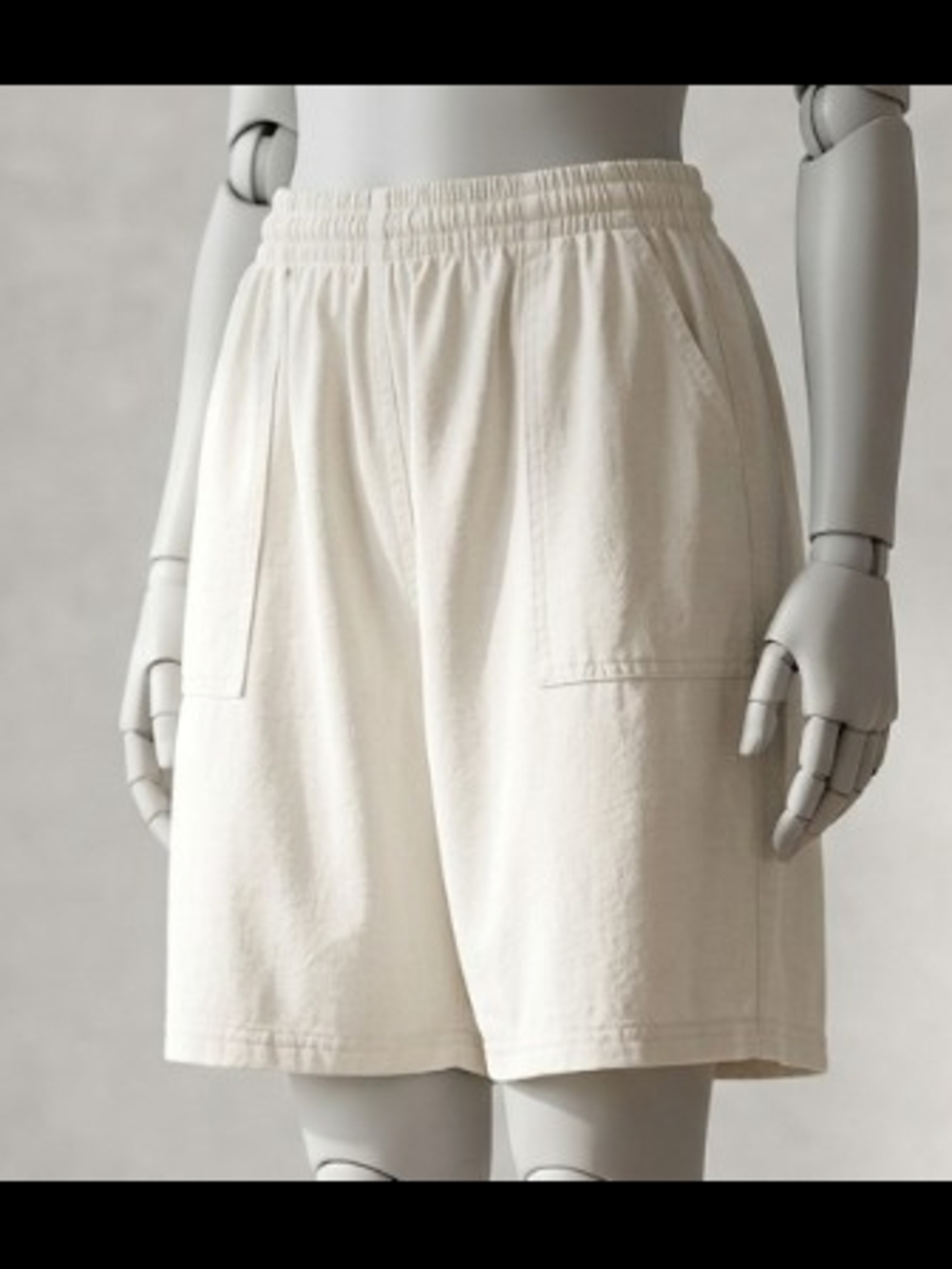 90's Vintage Cotton Utility Shorts (Sz L) Coastal Beach Cottage Gorpcore Casual